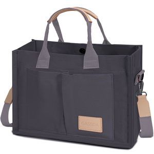 Stylish Canvas Tote Purse w/ Pockets - Crossbody & Top Handle